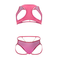 Candyman 99682 harnais jock en deux pièces couleurs rose