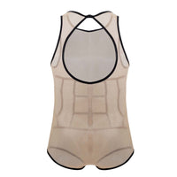 Candyman 99683X Tul Bodysuit Color beige