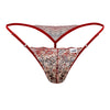 Candyman 99685 Lace Thongs Color Red-Impreinte