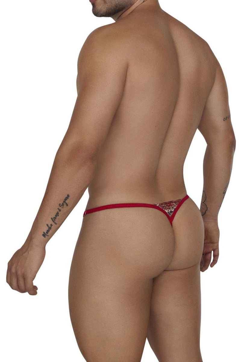 Candyman 99685 Lace Thongs Color Red-Impreinte