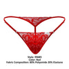 CandyMan 99685 Lace Thongs Color Red