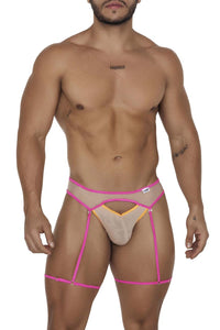 Candyman 99687 Garter Jock Set de dos piezas Color beige-neon