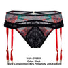 Candyman 99688X Garter tangas de dos piezas Color negro