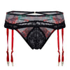 Candyman 99688 Garter Thongs Twong Two Piece Set Color noir