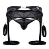 Candyman 99690 Garter Thongs Twoge Two Piece Set Color noir