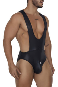 Candyman 99693 Bodysuit de lucha libre color negro