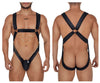 Candyman 99695 Harness Bodysuit Color Black