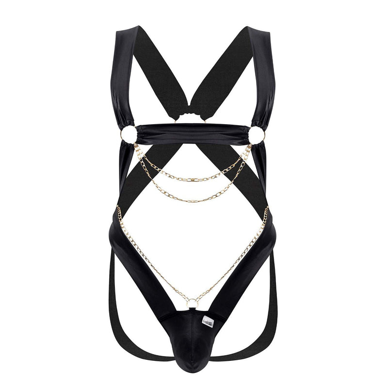 Candyman 99695 Harness Bodysuit Color Black