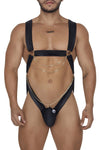 CandyMan 99695 Harness Bodysuit اللون أسود