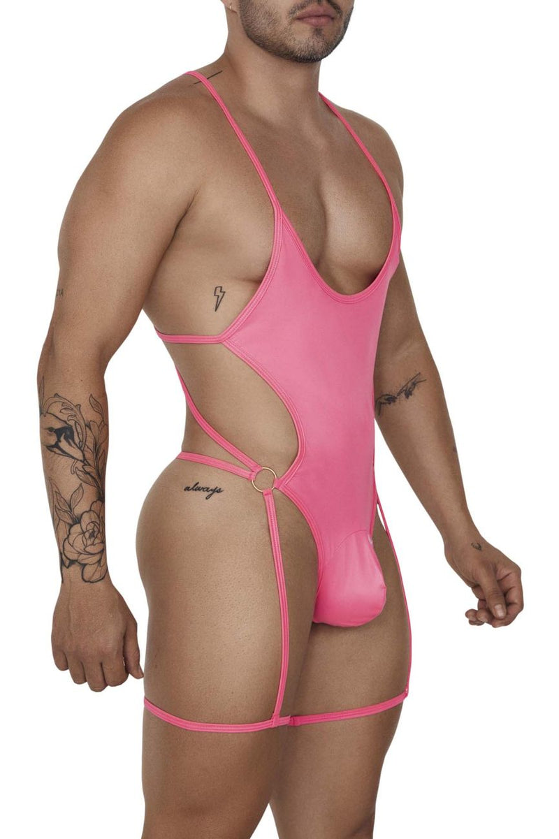 Candyman 99697 Garter Bodysuit Color Pink