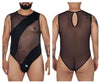 CandyMan 99699X Mesh Bodysuit Color Black