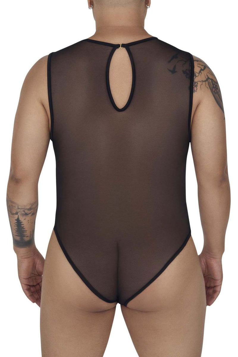 CandyMan 99699X Mesh Bodysuit Color Black