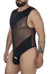 CandyMan 99699X Mesh Bodysuit Color Black