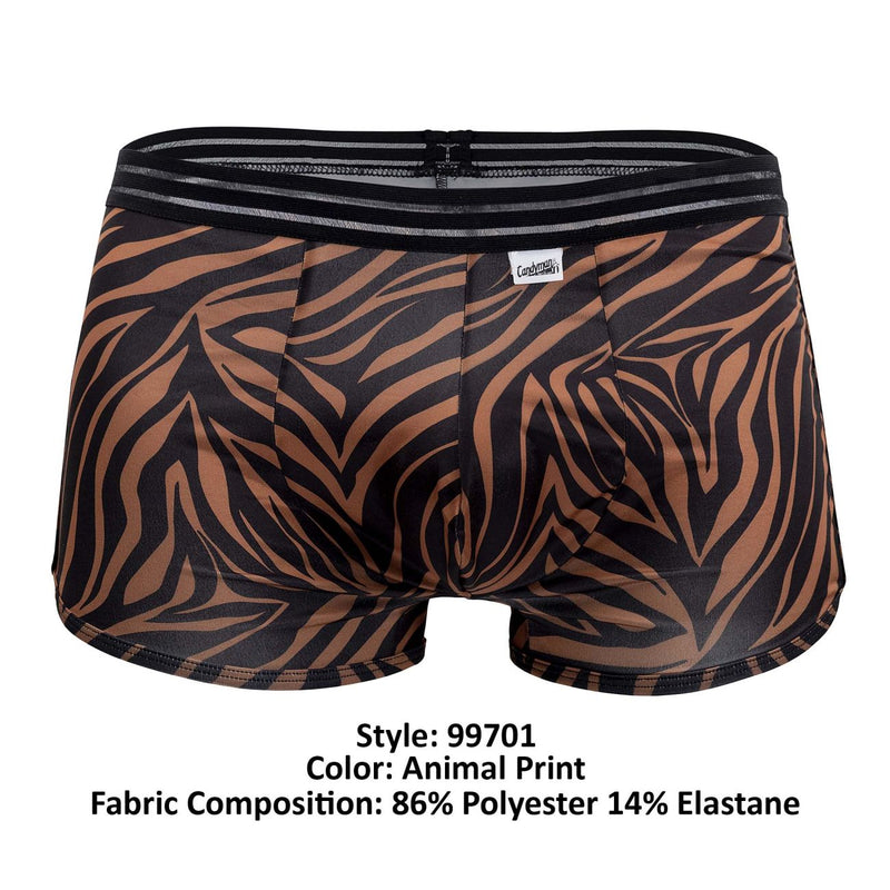 Candyman 99701 Lounge Pajama Trunks Color Animal Print