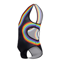 Candyman 99702x Rainbow Bodysuit Color negro