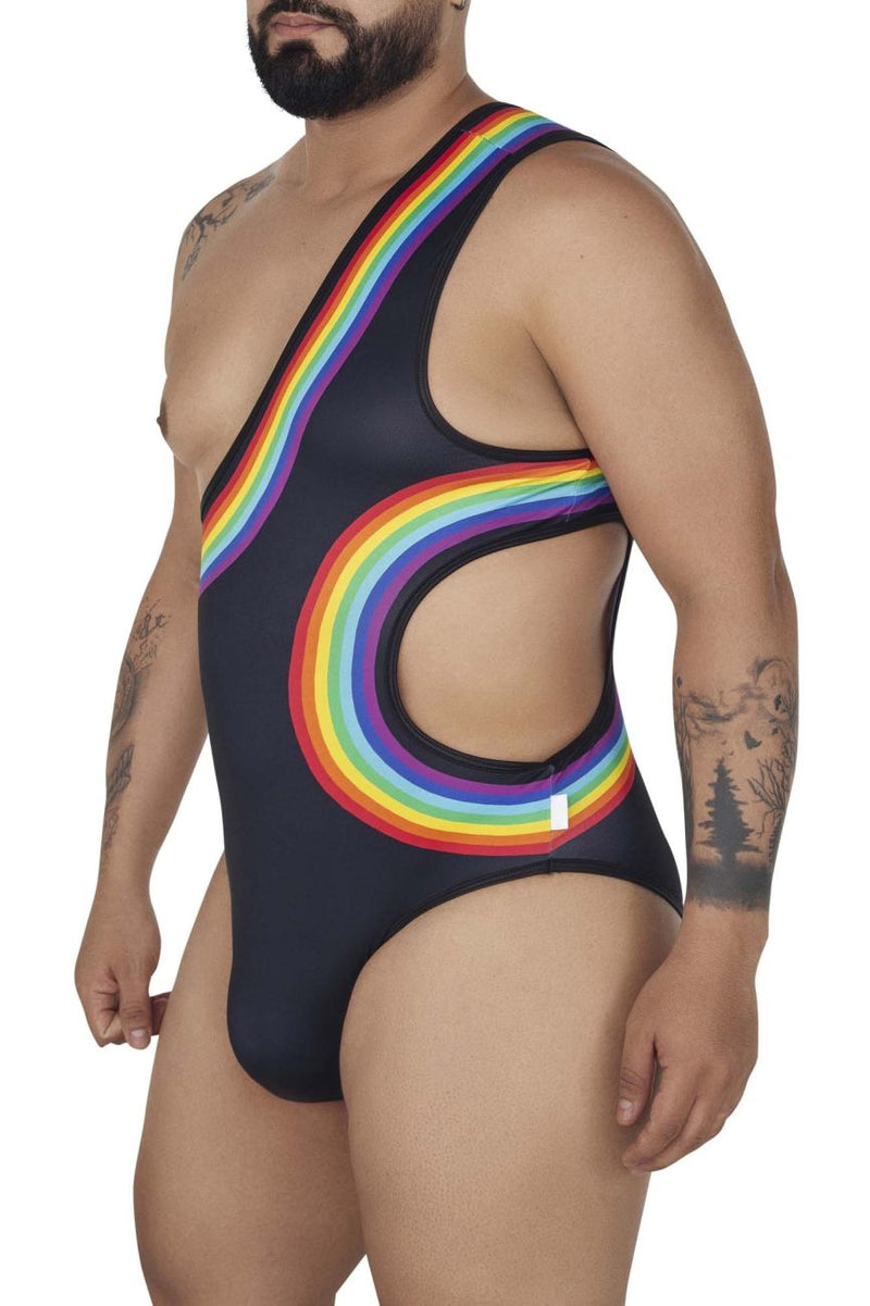 Candyman 99702x Rainbow Bodysuit Color negro