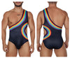 CandyMan 99702 Rainbow Bodysuit Color Black