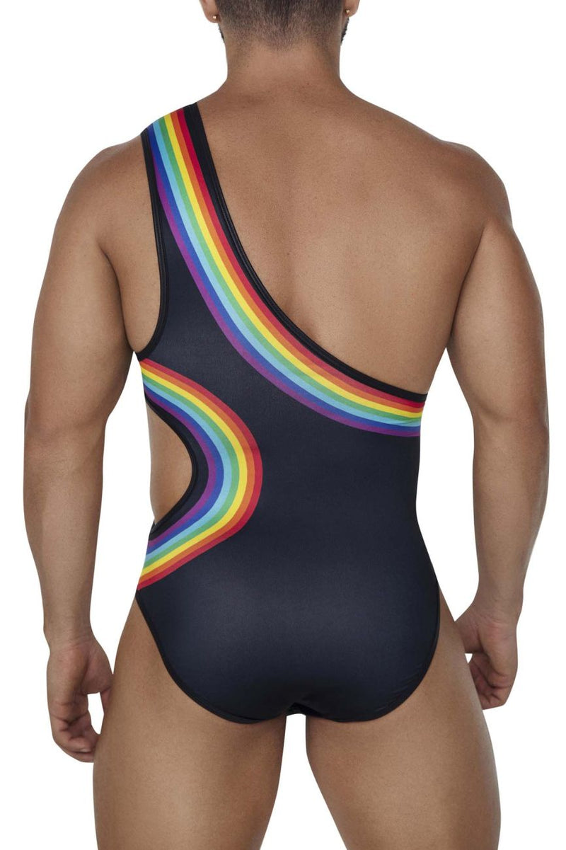 Candyman 99702 Rainbow Bodysuit Color Black