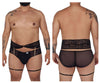 Candyman 99703x Garter Briefs Two Piece Set Color noir