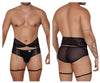 Candyman 99703 Garter Briefs Color de dos piezas Negro