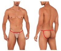 CandyMan 99709 Micro Lace Jockstrap Color Beige-Red