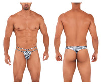 CandyMan 99712 Safari Thongs طباعة حمار وحشي ملونة