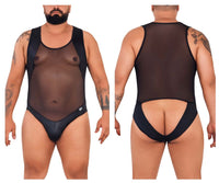 CandyMan 99716X Work-N-Out Bodysuit اللون أسود