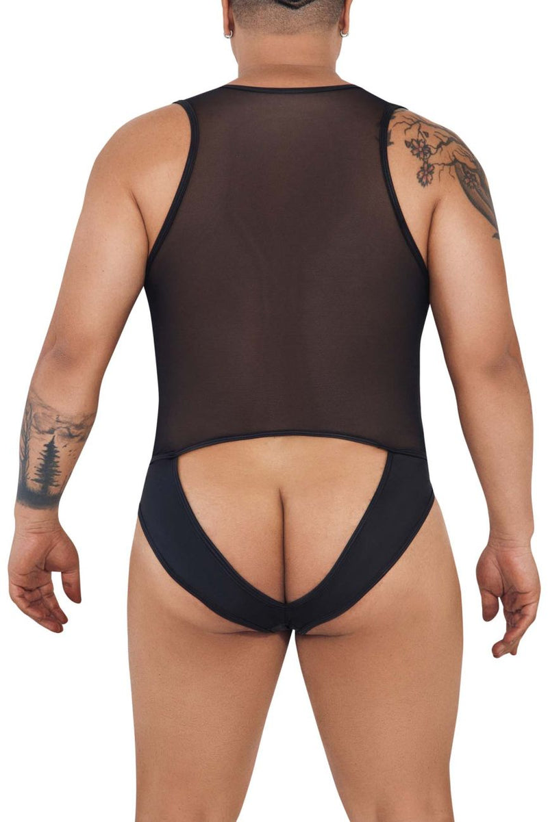 CandyMan 99716X Work-N-Out Bodysuit اللون أسود