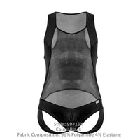 CandyMan 99716 Work-N-Out Bodysuit Color Black