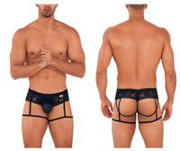 Candyman 99717 Lace Garther Jockstrap Color noir