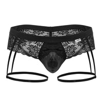 Candyman 99717 Lace Garther Jockstrap Color noir