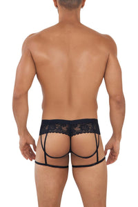 CandyMan 99717 Lace Garther Jockstrap Color Black