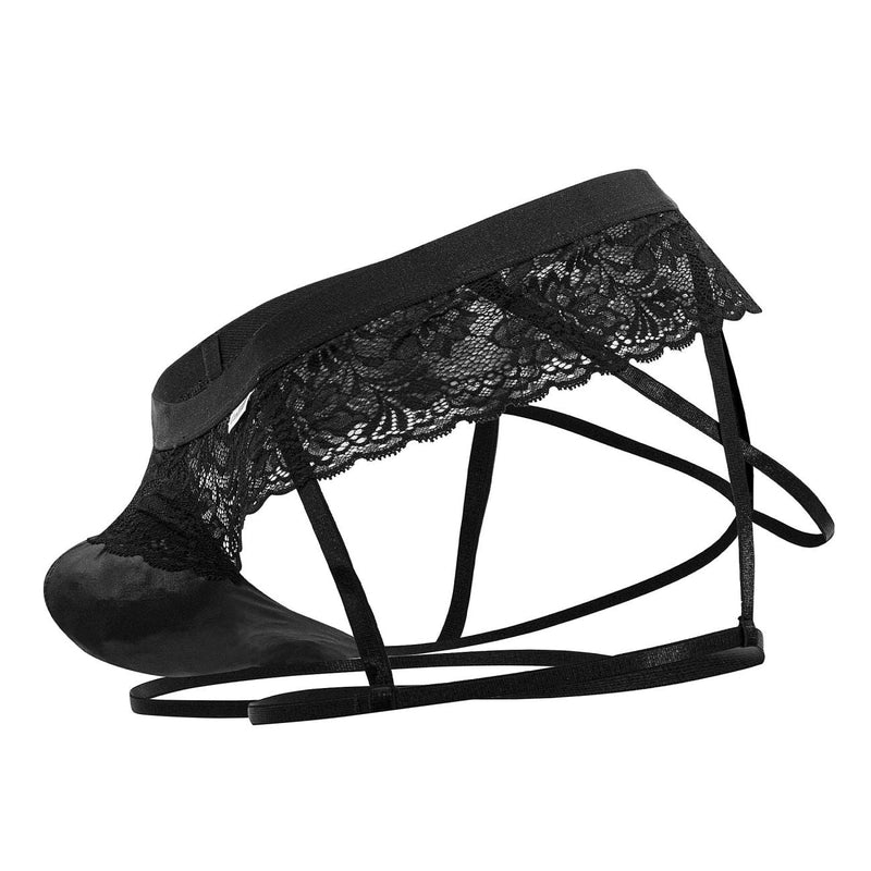 Candyman 99717 Lace Garther Jockstrap Color noir