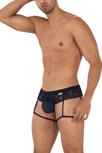 Candyman 99717 Lace Garther Jockstrap Color noir