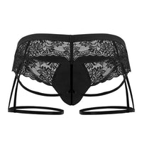 Candyman 99717 Lace Garther Jockstrap Color noir