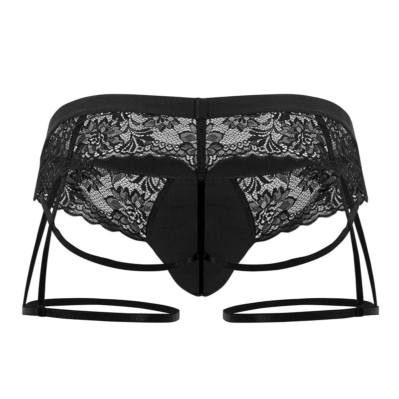 Candyman 99717 Lace Garther Jockstrap Color noir