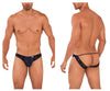 Candyman 99721 Color de jockstrap de encaje negro