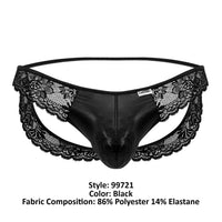 CandyMan 99721 Lace Jockstrap Color Black