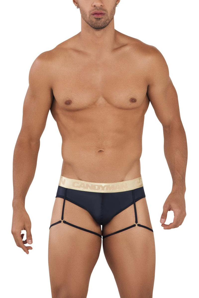 Candyman 99722 Garter Mesh Briefs Color noir