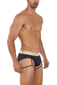 Candyman 99722 Garter Mesh Briefs color negro