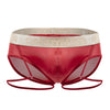 Candyman 99722 Garter Mesh Briefs Color Red