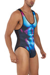 CandyMan 99725 Work-N-Out Bodysuit Color Moonlight Blue