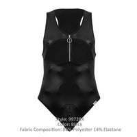 CandyMan 99728X Work-N-Play Bodysuit اللون أسود