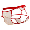 CandyMan 99730 Lace Jockstrap Color Beige-Red