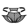 CandyMan 99730 Lace Jockstrap Color Black