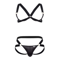 Candyman 99731 Harnais-Bra Bra Two Piece Set Color Black