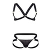 Candyman 99731 Harnais-Bra Bra Two Piece Set Color Black