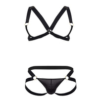 Candyman 99731 Harnais-Bra Bra Two Piece Set Color Black