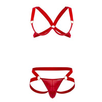 Candyman 99731 harnais-bra en deux pièces couleurs rouge