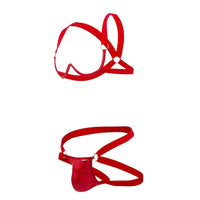 Candyman 99731 harnais-bra en deux pièces couleurs rouge